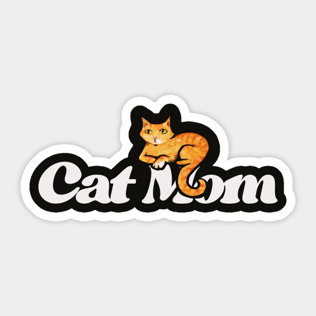 Orange Tabby Cat Sticker by bubbsnugg